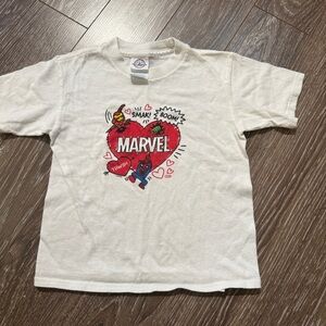 Delta Kids White Marvel Graphic Tee Size 5